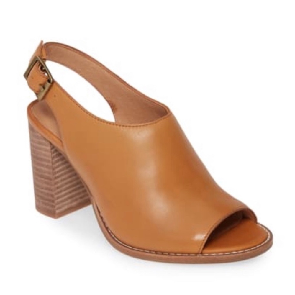Madewell Cary Peep Toe Slingback Mule